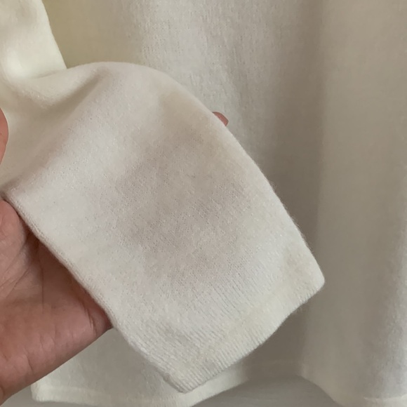 Carol Rose Embellished Beaded Ivory Pullover Petite Small - Picture 3 of 5